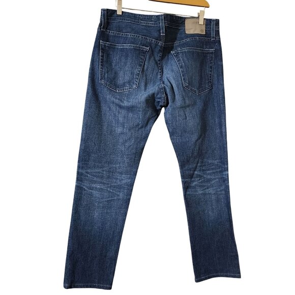 AG Adriano Goldschmied The Tellis Modern Slim Jeans 34R Denim360 Blue Cotton/Pol - Picture 2 of 10